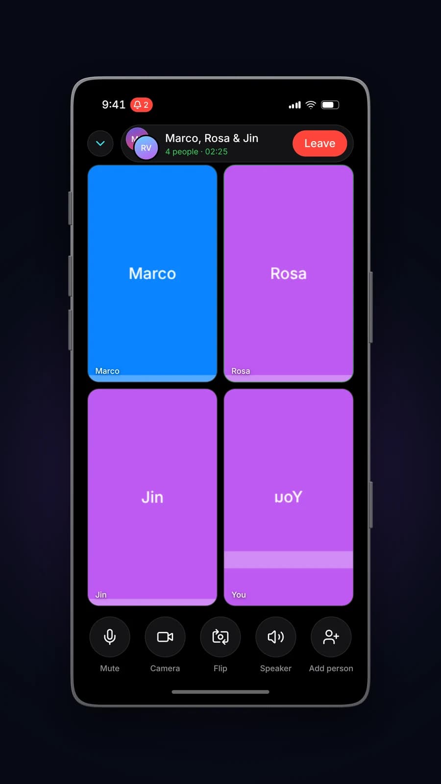 Group video calls